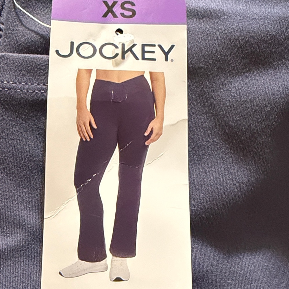 Jockey Crosswaist Yoga Pants Color Plum XS Inseam 31” NWT